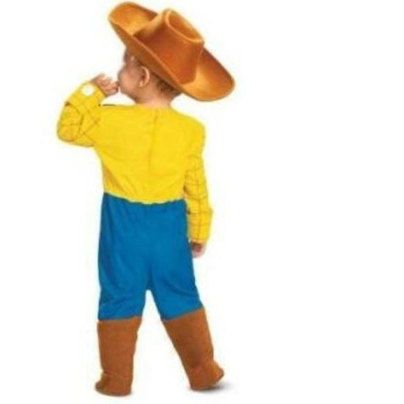Toddler Disney Toy Story Woody Halloween Costume 12/18 mths Jumpsuit & Hat Boys - Picture 3 of 5